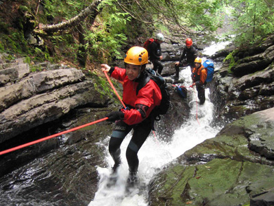 Canyoning en Espagne
