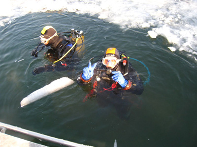 Plongée sous glace en Languedoc-Roussillon