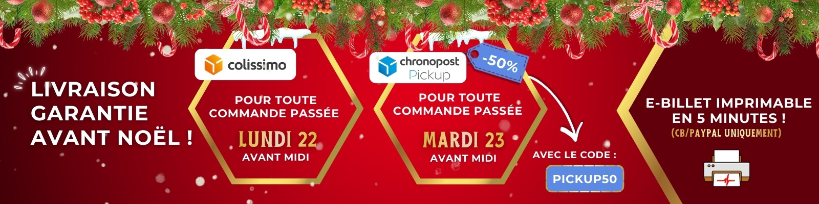 Noel 2025 - -50% Chrono Pickup